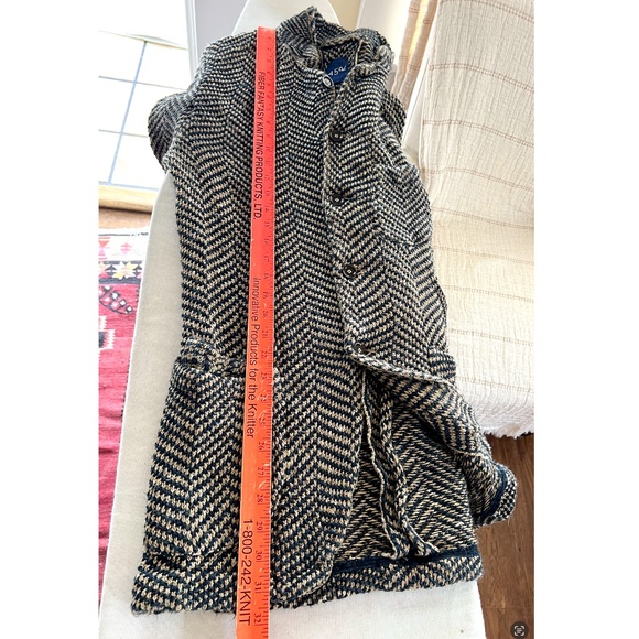 45R 45rpm 100% Linen Heavy Knit Unstructured Blazer or Cardigan - Unisex XS/S - Picture 13 of 16